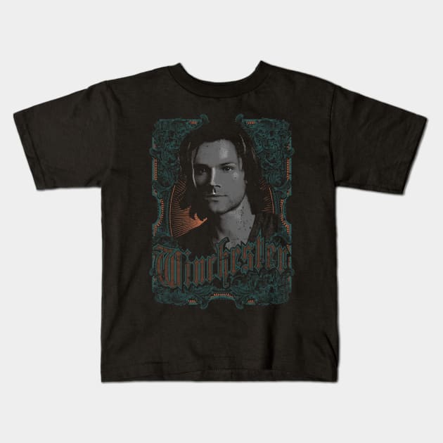 Winchester - youngest brother Kids T-Shirt by ursulalopez